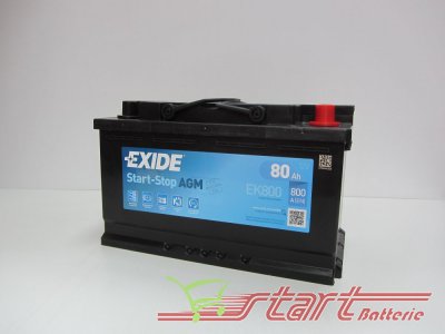 Exide EK 800 12V 80Ah 800A(EN) L4